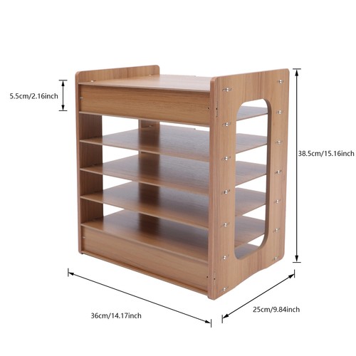 Ablagefächer holz büro - 7,