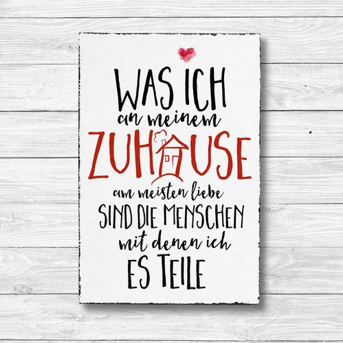 Holz deko schild - deko,