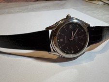 Sekonda Automatik Armbanduhr Schwarz Gold Datum Echtleder Herren