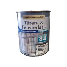 3in1  Fenster und Tür Lack  750mL  Weiß Fensterlack seidenmatt BEULE