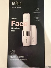 Braun Mini Hair Remover Rasierer Gesicht Damen Gebraucht Neuwertig Batterie