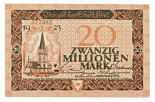 Notgeldschein 20 Mio. Mark der