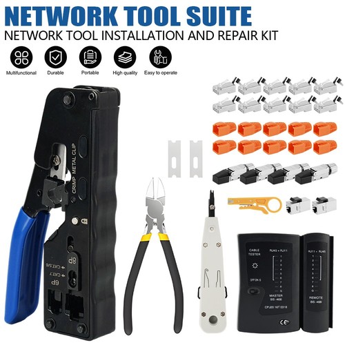 Netzwerk werkzeug set mit cat7 - set,