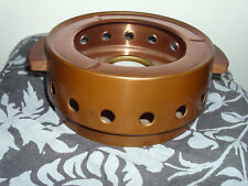 Rechaud Stövchen Kupfer mit Teak-Holz-griff 60er 70er Jahre VINTAGE