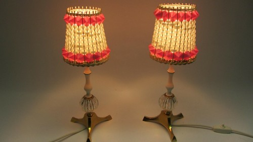 Paar tischlampen 50s 60s - tischlampen,