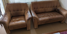 Hochwertige leder sitzgruppe - leder,