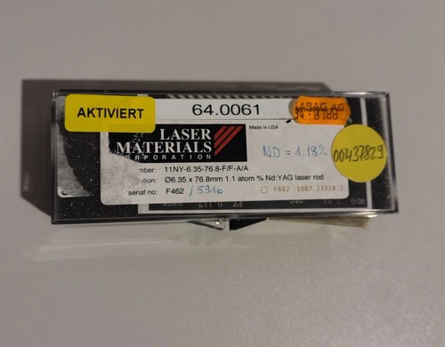 Yag laser rod 35mm lasag - rod,