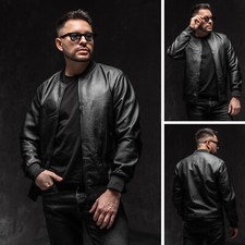 Kunstlederjacke Bomberjacke