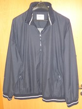 FEROTI SPORT GOLF-  HERREN- JACKE WIND & WETTER JACKE KOPFEINSTIEG Gr. XXL BLAU