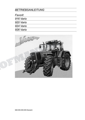 Fendt favorit 916 920 924 - fendt,