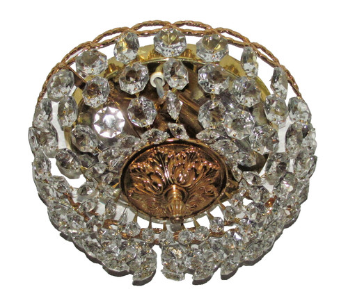 Deckenlampe aus vergoldetem