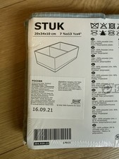 2 x IKEA STUK Box mit Fächern