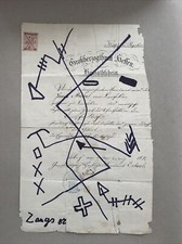 Herbert Zangs abstrakte Arbeit /Collage,signiert und datiert