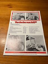 Prospekt Massey Ferguson Verdecke von MF Broschüre Traktor Schlepper N