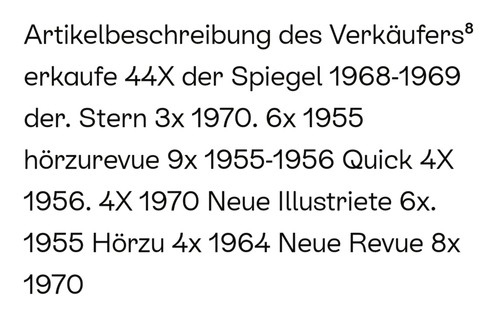 Alte zeitschriften sammlung - zeitschriften,