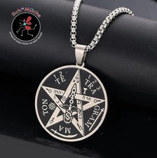 Halskette Pentagramm Stern Fünfzack Mystik Hölle Amulett Talisman Glücksbringer