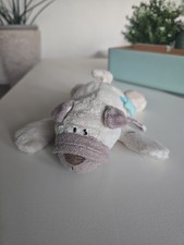 NICI Süßer Hund Mops liegend mit Knochen ca. 22cm Plüschtier Kuscheltier 