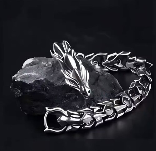 Herren edelstahl drachenkopf - herren,