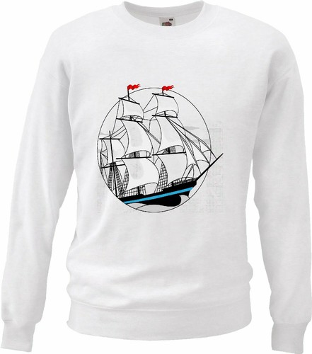 Sweatshirt segelboot - sweatshirt,