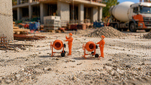Betonmischer 3er set - betonmischer,