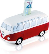 VW Bulli Spardose Rot