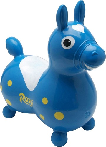 Hüpfpferd rody blau - hüpfpferd,