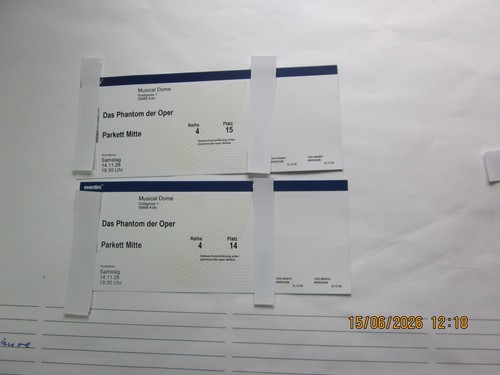 Musical tickets phantom der - musical, tickets,