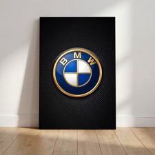 BMW Logo Fahrzeug Kunst, Gold