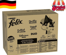 Felix Cat Food Wet in Jelly, Variety of Flavours, Large Pack of 120 (120 x 85 g)
