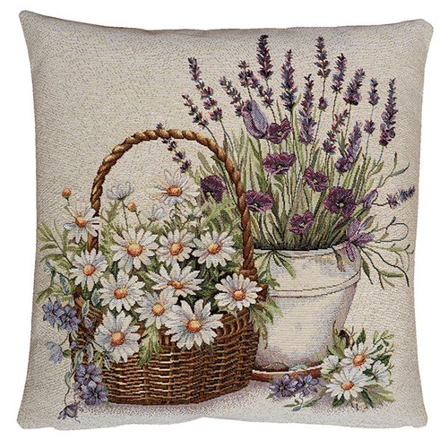 Kissenhülle gobelin blumen - kissenhülle, "blumen