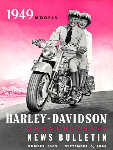 Harley davidson 1949 vintage - davidson,