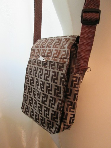 Schultertasche braun beige - schultertasche, braun/beige