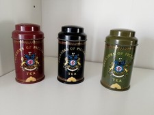 3 Leere Teedosen von Jacksons of Piccadilly, Teedosen-Set