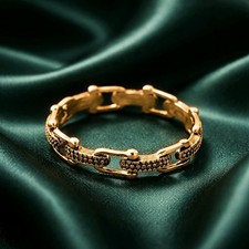 Damen Gold Geflochten Ehering