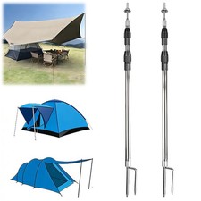 2x Alu Zeltstange Teleskop