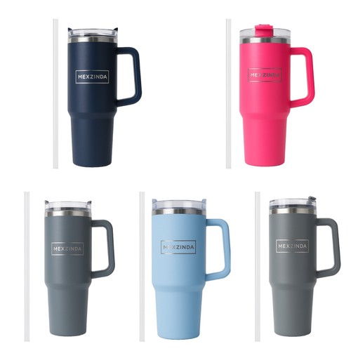 Thermobecher mit strohhalm - mit, –
