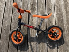 Kettler Metal Kleinkind Laufrad 10 Zoll Schwarz/Orange