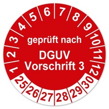 Prüfplaketten Geprüft nach