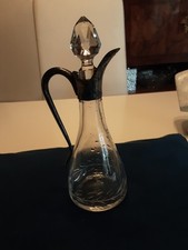 Kleiner Glas Krug ,versilbert