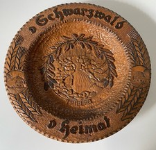 Triberg Schwarzwald Holzteller Schale Wandteller Handarbeit DEKO 30 cm