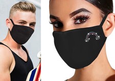 Mundschutz Stoffmaske schwarz