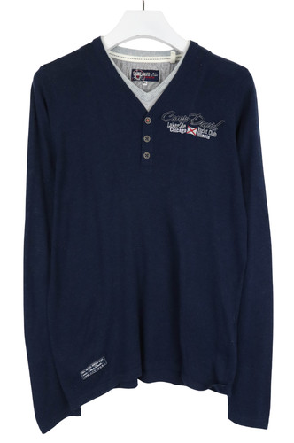 Camp david blue pullover - david,