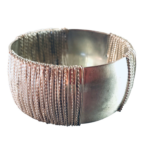 Armreif vintage versilbert - vintage,