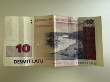 10 Lati Lettland Banknote –