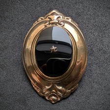 Art Deco Brosche 835 Silber vergoldet Onyx alt c. 1930