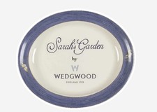 1997 WEDGWOOD ENGLAND "SARAH'S GARDEN" QUEEN'S WARE PLATTE formelles Esszimmer oval