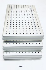 Normtray Instrumententray Kassette Norm Tray 3 Stück gelocht GEPRÜFT