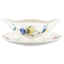 Sauciere mit Teller einteilig