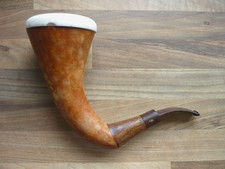Pfeife CALABASH Block Meerschaum - KIKO MADE IN TANZANIA -, o. Filter, sehr groß