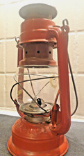 Petroleum Lampe - Bat 158 Made in Germany . Originalglas Lampe Rot.